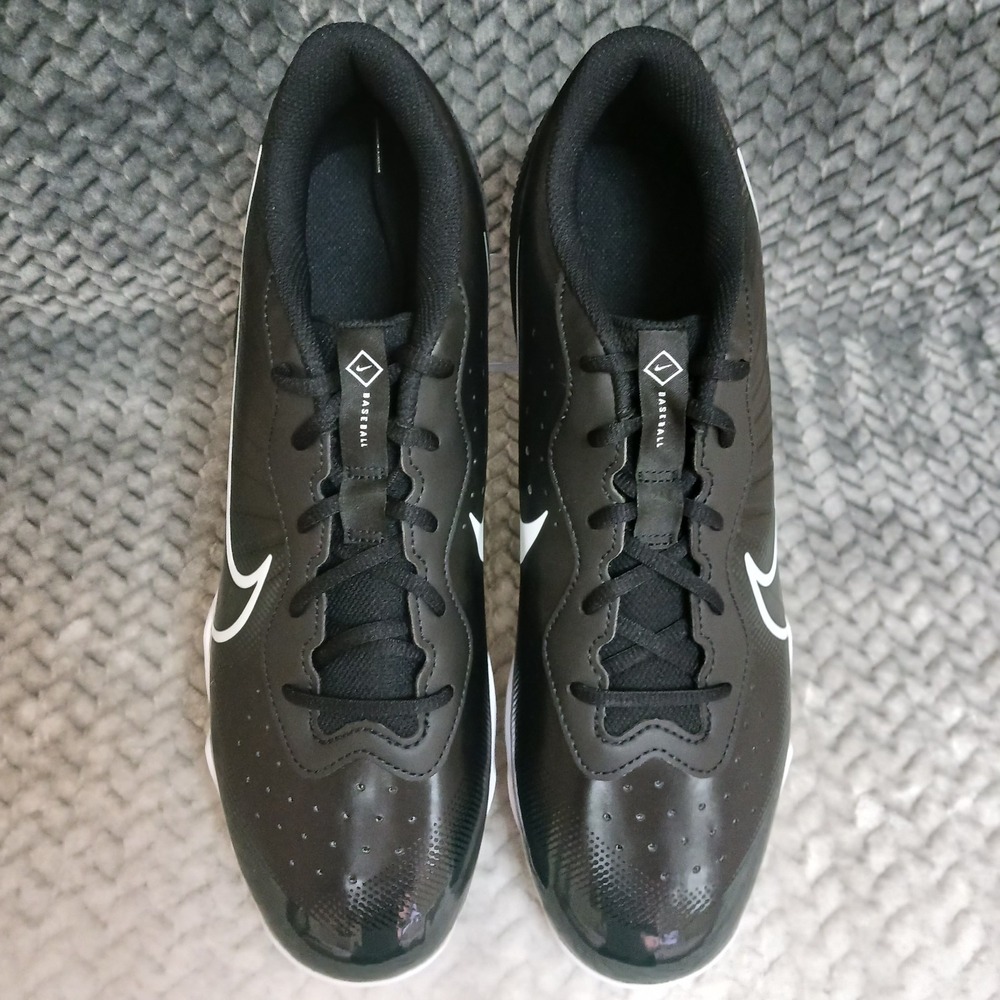 Nike Alpha Huarache 4 Keystone Black White Men's Baseball Cleats Size 12 - Picture 5 of 9